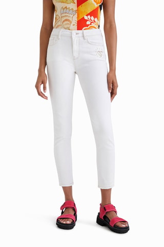 Pantalon slim - Blanc