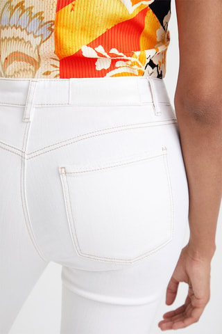 Pantalon slim - Blanc