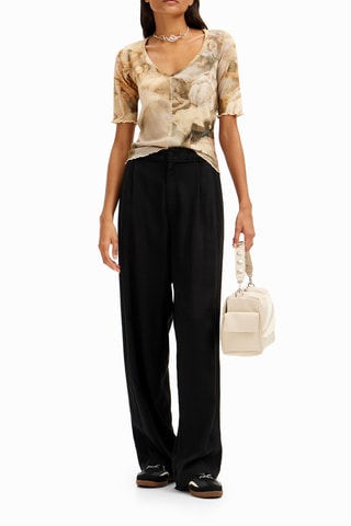 T-shirt - Beige et gris