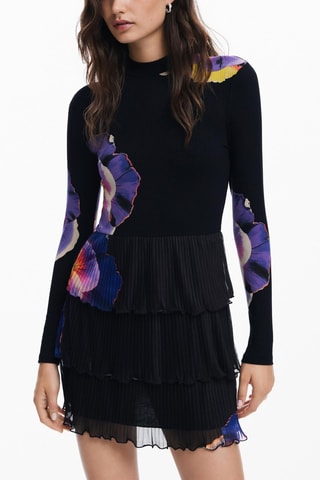 Robe volantée - Noir