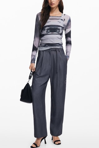 Top tie and dye - Noir et bleu