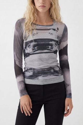 Top tie and dye - Noir et bleu