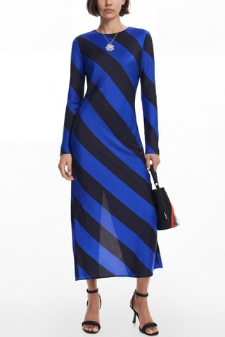Robe droite - Bleu