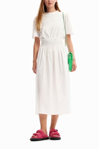 Robe midi - Blanc