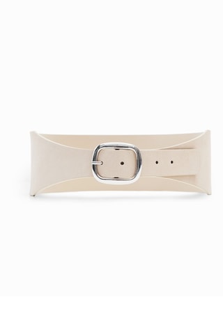 Ceinture en cuir - Beige