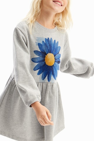 Robe sweat - Bleu et gris