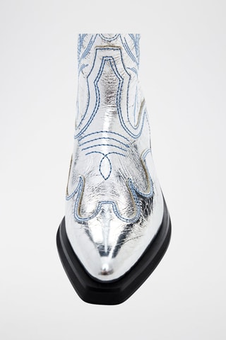 Santiags en cuir - Gris