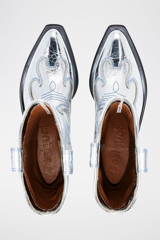 Santiags en cuir - Gris