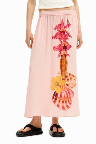 Jupe longue - Rose