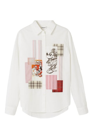 Chemise Mickey Disney - Blanc et rouge