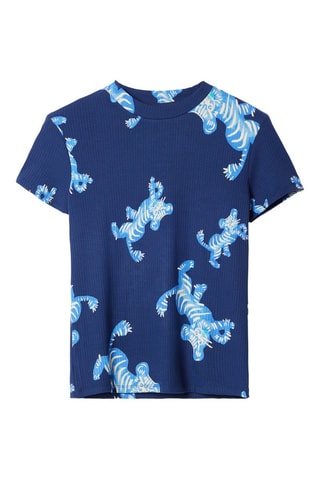 T-shirt slim - Bleu
