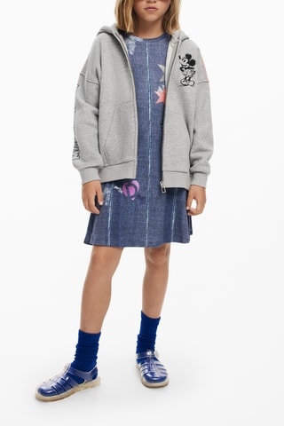 Sweat à capuche Mickey Disney - Gris