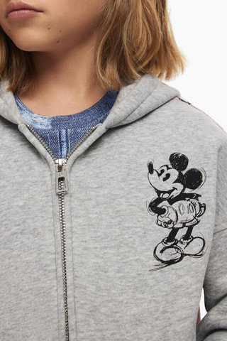 Sweat à capuche Mickey Disney - Gris