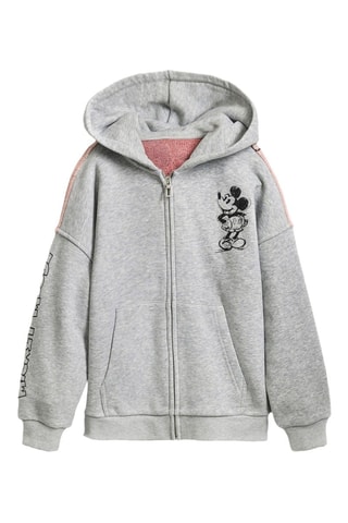 Sweat à capuche Mickey Disney - Gris