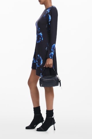 Robe patineuse - Noir et bleu
