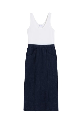 Robe trompe-l'œil - Blanc et noir