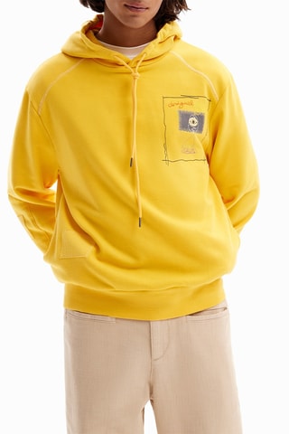 Sweat à capuche - Jaune