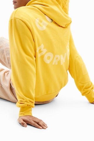 Sweat à capuche - Jaune