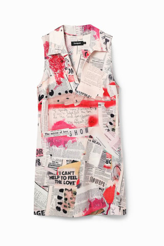 Robe droite - Blanc