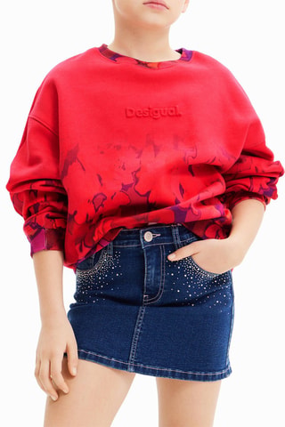 Sweat - Rouge, vert, orange et violet