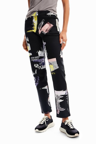 Pantalon droit - Noir