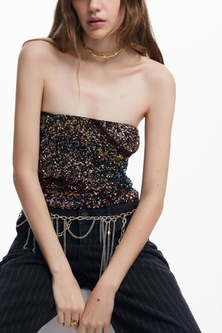 Top bustier - Multicolore