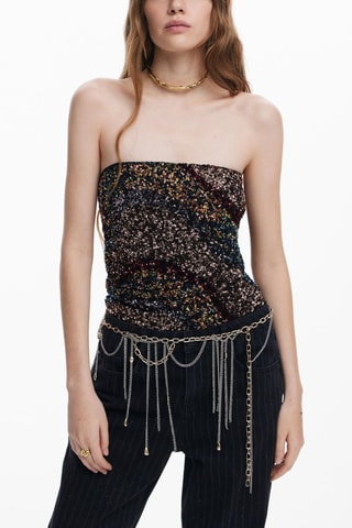 Top bustier - Multicolore