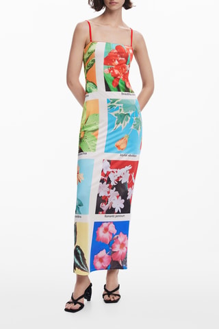 Robe longue sans manches - Multicolore