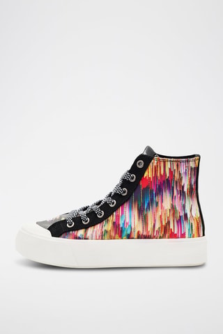 Baskets montantes - Blanc et noir