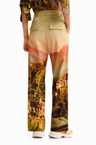Pantalon wide legs - Beige