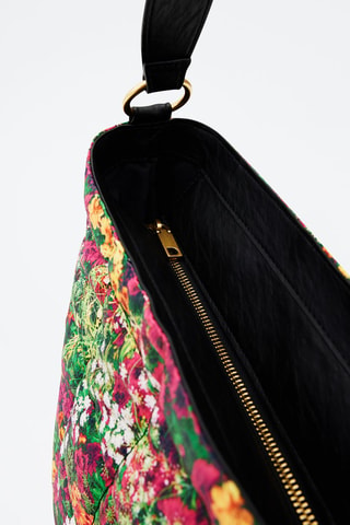 Sac bandoulière - Noir et rose