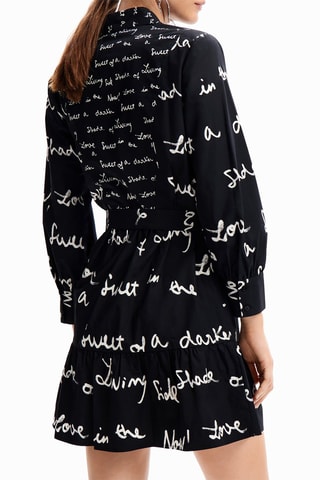 Robe volantée - Blanc et noir