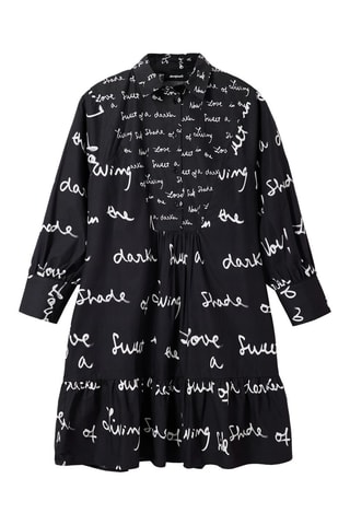 Robe volantée - Blanc et noir