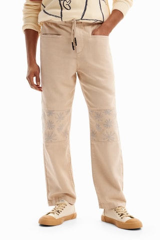 Pantalon - Beige et gris