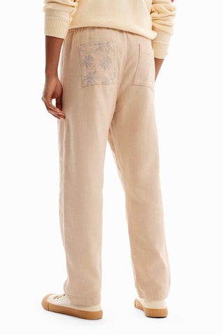 Pantalon - Beige et gris