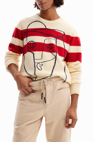 Pantalon - Beige et gris