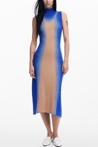 Robe midi - Marron