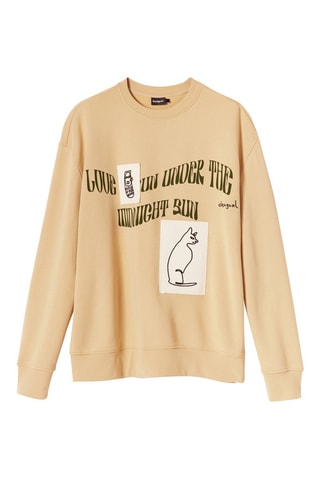 Sweat - Blanc, noir et beige