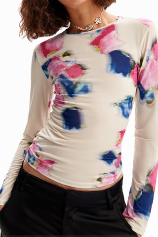 Top - Beige et rose