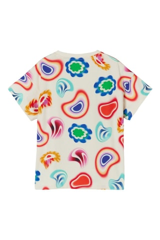 T-shirt Mickey Disney - Blanc et bleu