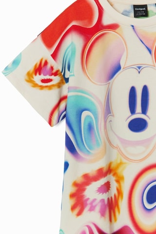 T-shirt Mickey Disney - Blanc et bleu