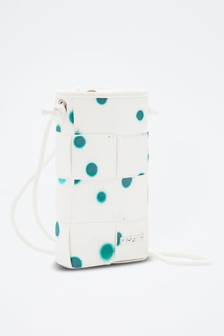 Sacoche pour téléphone - Blanc et vert