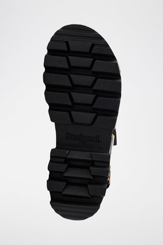 Sandales plateformes - Beige et noir