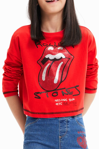 T-shirt Rolling Stones - Noir et rouge