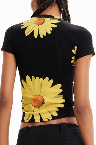 T-shirt slim - Noir et jaune