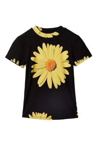 T-shirt slim - Noir et jaune