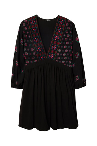 Robe patineuse - Noir, rouge, vert et rose