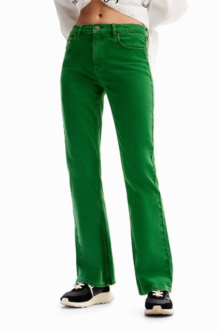 Pantalon flare - Vert