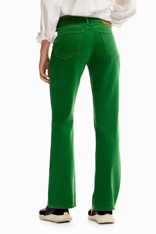 Pantalon flare - Vert
