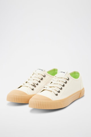 Baskets - Beige, blanc et vert